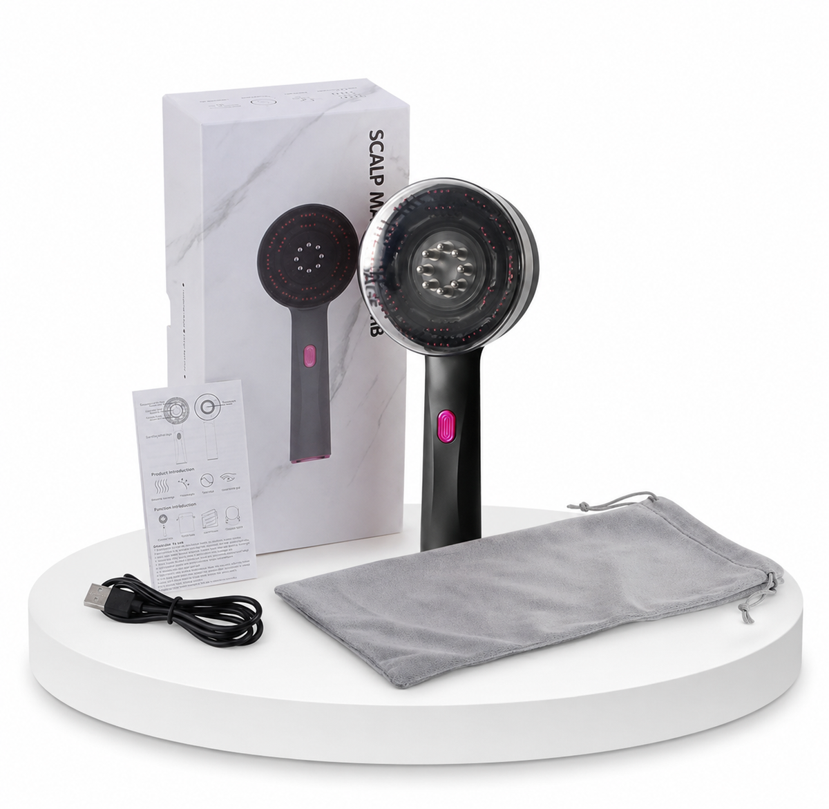Red Light Scalp Massager & Scalp Care Brush
