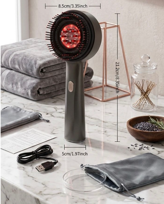 Red Light Scalp Massager & amp; Hair Growth Brush